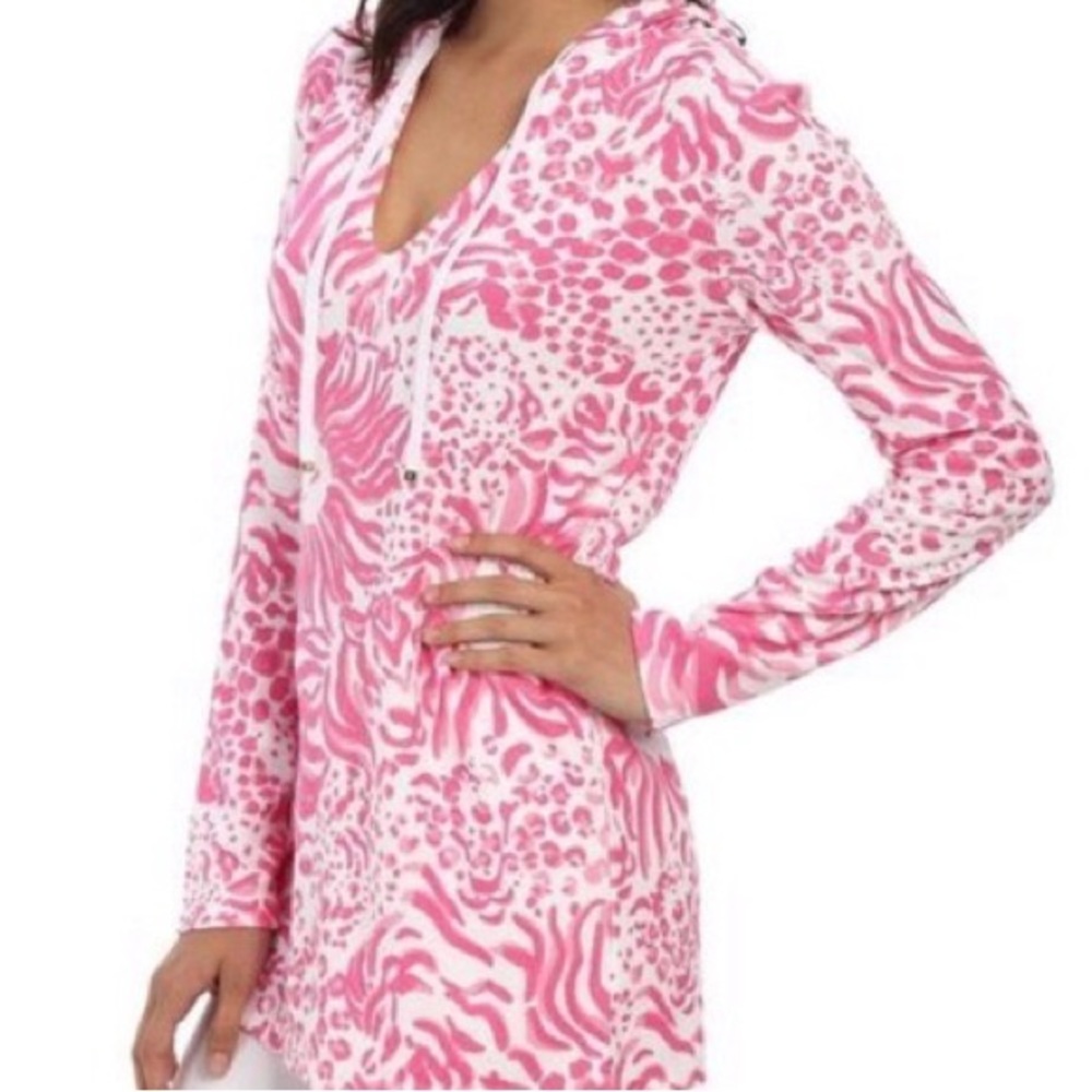 Lilly Pulitzer Tunic Hoodie in Get Spotted